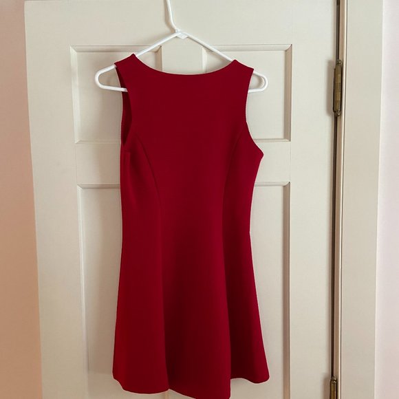 Red skater mini dress - Picture 4 of 4